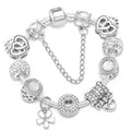 Pulseira Pandora Prata 925 Leve 10 Berloques + Pega Ladrão